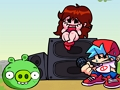 Spēle Piektdienas vakars Funkin 'vs PIG no Angry Birds  online
