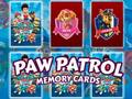 Spēle Paw Patrol atmiņas kartes  online