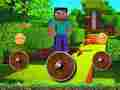 Spēle MineBlock rotē un lido piedzīvojums online