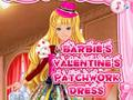 Spēle Bārbijas Valentīna raibā kleita  online