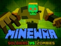 Spēle Minewar karavīri pret zombijiem online