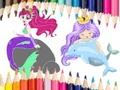 Spēle Mermaid krāsojamā grāmata  online