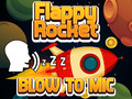 Spēle Flappy raķete ar pūšanu  online