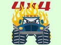 Spēle Monster Trucks krāsojamās lapas  online