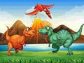 Spēle Krāsainie dinozauri 3. spēle  online
