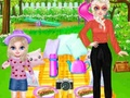 Spēle Princešu ģimenes piknika diena  online
