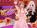 Spēle Frozen Sisters Helovīna ballīte  online