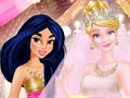 Spēle Princeses rozā un zelta kāzas  online