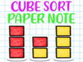 Spēle Cube Kārtot papīru Piezīme  online