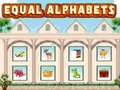 Spēle Vienlīdzīgi alfabēti  online