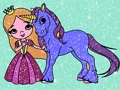 Spēle Meiteņu krāsojamā grāmata Glitter  online