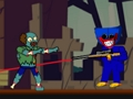 Spēle Huggy wuggy vs zombiji online