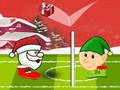 Spēle Ziemassvētku vecīša ziemas galvas futbols  online