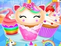 Spēle Unicorn Mermaid Cupcake gatavošanas dizains  online