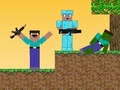 Spēle Noob vs Pro: zombiju apokalipse online
