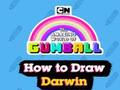 Spēle Apbrīnojamā Gumball pasaule Kā uzzīmēt Darvinu  online
