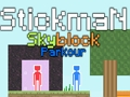 Spēle Stickman Skyblock Parkour online
