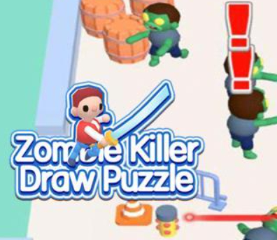 Spēle Zombie Killer Draw Puzle  online