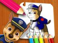 Spēle Ķepu patruļa: krāsojamā grāmata  online