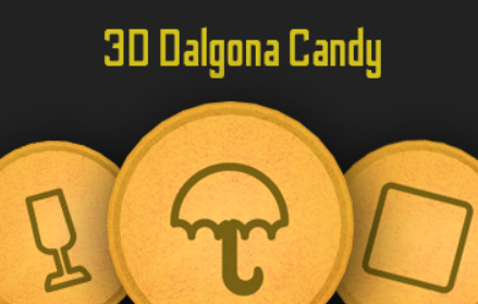 Spēle 3D Dalgona konfektes  online