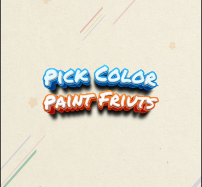 Spēle Izvēlieties Color Paint Fruits  online