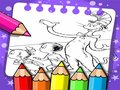 Spēle Kaķis cepurē krāsojamā grāmata  online