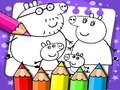 Spēle Cūkas Peppa krāsojamā grāmata  online