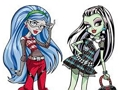 Spēle Krāsojamā grāmata Monster High  online