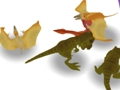 Spēle Dinozauri saplūst un cīnās  online