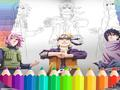 Spēle Naruto Shippuden krāsojamā grāmata  online