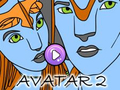 Spēle Avatar 2 krāsu grāmata  online