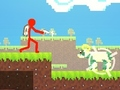 Spēle Red Stickman vs Monster School 2 online