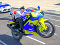 Spēle Policijas velosipēdu triku sacīkšu spēle  online