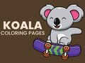 Spēle Koala krāsojamās lapas  online