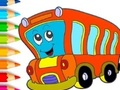Spēle Krāsojamā grāmata: autobuss  online