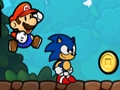 Spēle Super Mario un Sonic  online