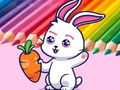 Spēle Krāsojamā grāmata: Rabbit Pull Up Burkāns  online