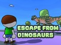 Spēle Bēgšana no dinozauriem  online
