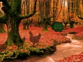 Spēle Rudens bēgšana pagalmā  online