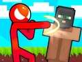 Spēle Stickman vs Villager: Glābiet meiteni  online