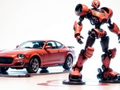Spēle Krāsojamā grāmata: robots un automašīna  online