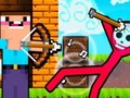 Spēle Noob Archer vs Stickman Zombie online