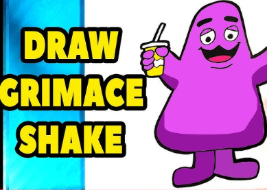 Spēle Grimace Shake: zīmējiet un izdzēsiet  online