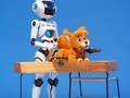 Spēle Krāsojamā grāmata: robots un suns  online