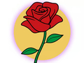 Spēle Krāsojamā grāmata: Roze  online