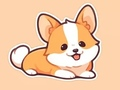 Spēle Krāsojamā grāmata: Corgi  online