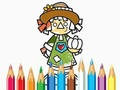Spēle Krāsojamā grāmata: Scarecrow  online