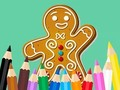 Spēle Krāsojamā grāmata: piparkūkas  online