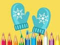 Spēle Krāsojamā grāmata: jaukas ziemas drēbes  online