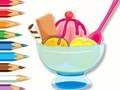 Spēle Krāsojamā grāmata: Ice Cream Sundae  online